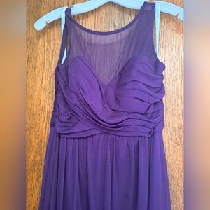 David's Bridal long formal dress in Plum, size 4